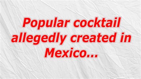 Alcoholic mixed drink CodyCross Answer.